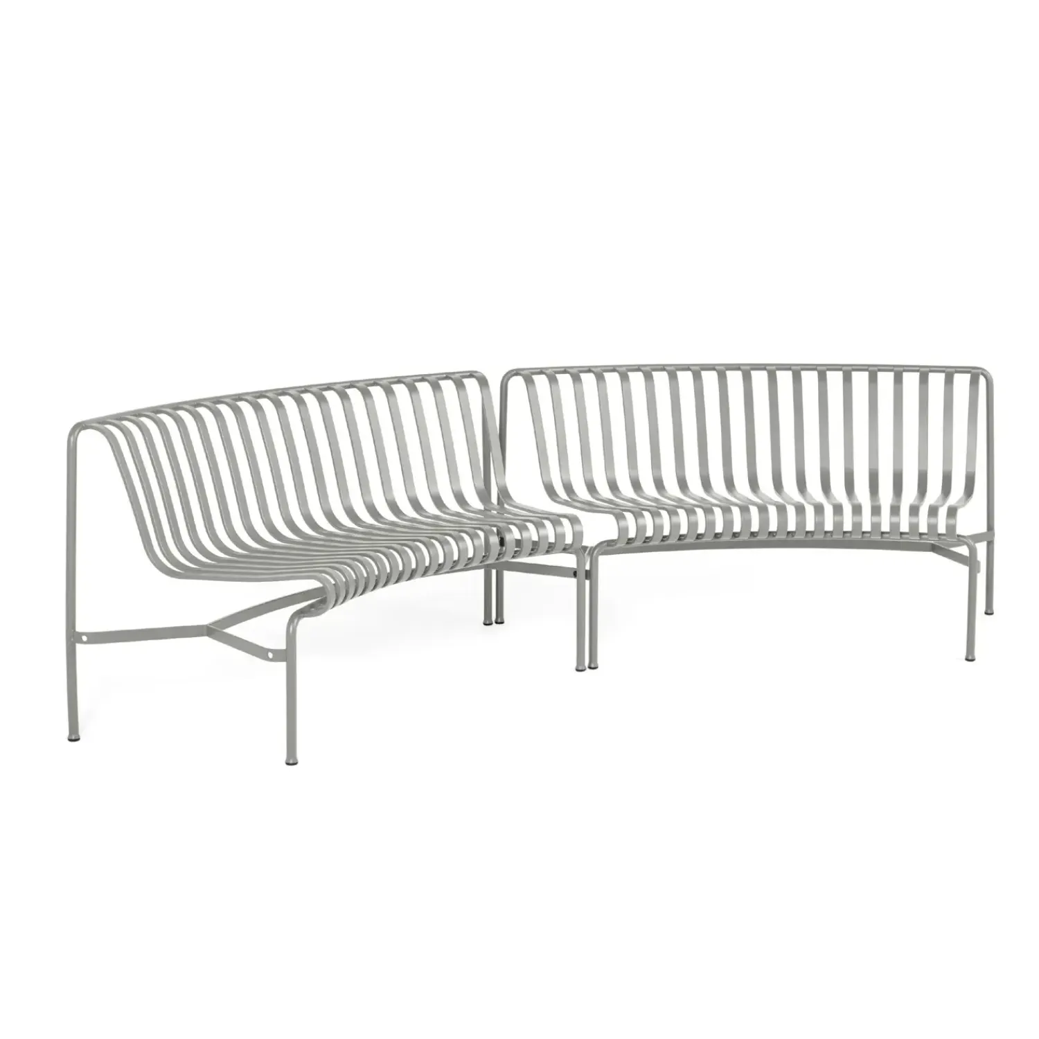 - Havebænk Park - Palissade Park Dining Bench - 2 x In - Starter - Lysegrå / Sky Grey (2 bænke)*Hay Online