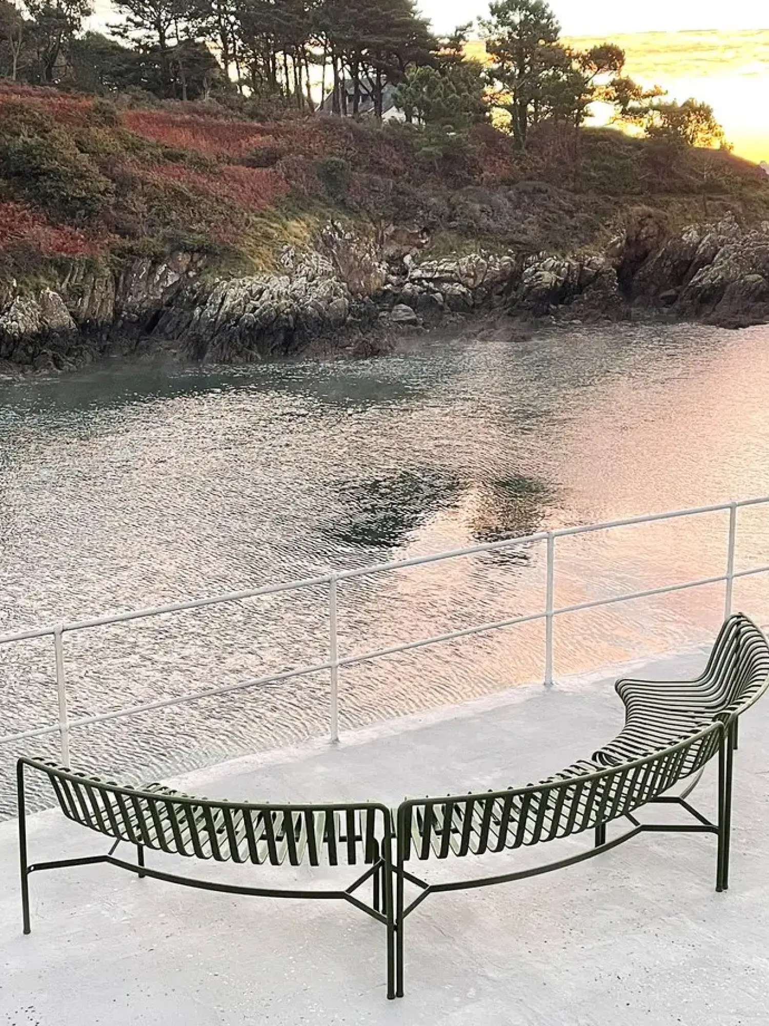 - Havebænk Park - Palissade Park Dining Bench - Out - Add-on - Anthracite^Hay