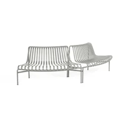 - Havebænk Park - Palissade Park Dining Bench - 2xOut - Starter - lysegrå / Sky Grey (2 bænke)^Hay Hot