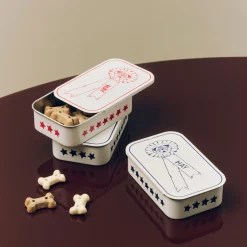 - Dogs Treat Tin - Small - Blå/hvid^Hay Clearance