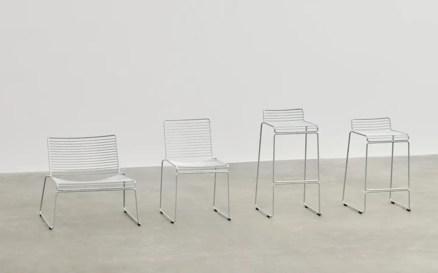 - Hee barstol - Hot galvaniseret - Høj model^Hay Best