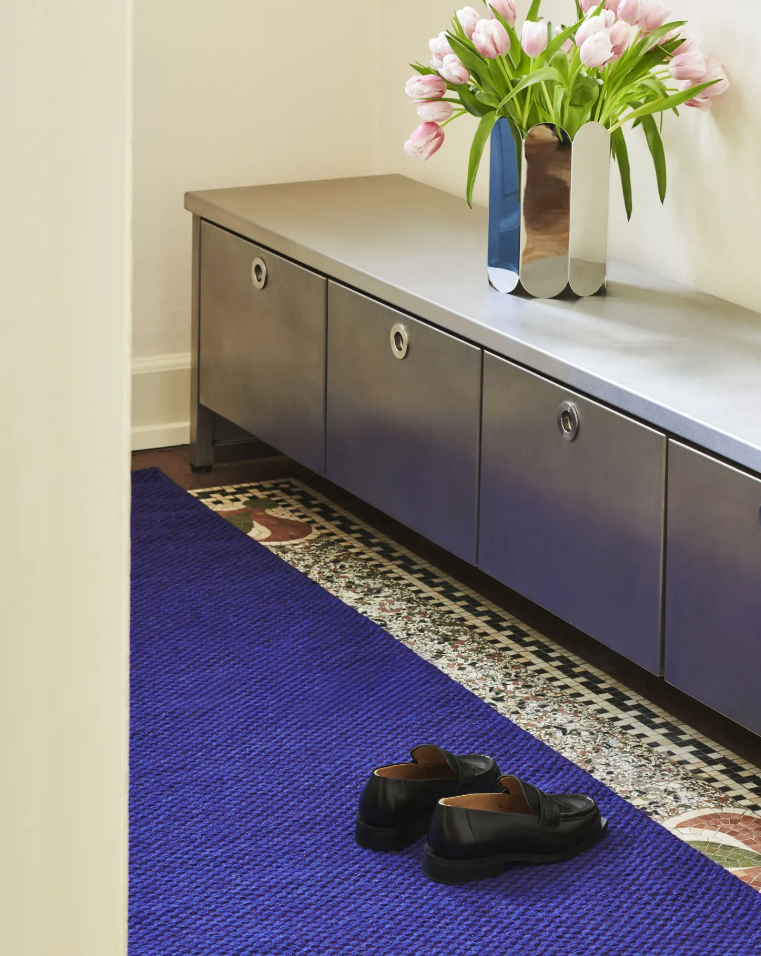 - Løber Moiré Runner - Lilla/Purple - 80 x 200 cm^Hay Online