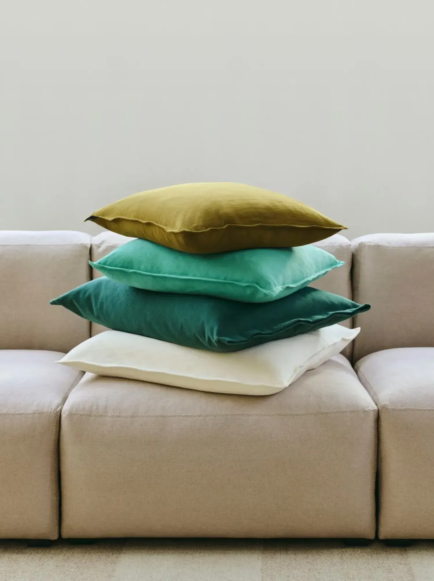 - Linen Cushion Cover - 50 x 50 - Sky blue^Hay Sale