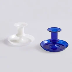 - Lysestage - Flare - White / Hvid*Hay