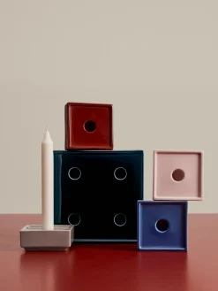 - Lysestage - Mattone Candleholder - Small - Light Pink^Hay New