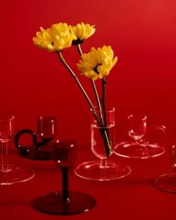 - Lysestage - Tiny - Curved - Grå - Højde 5 cm^Hay Online