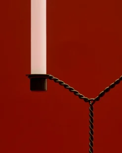 - Lysestage - Wire - Mirror - Grøn*Hay