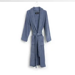 - Mono Bathrobe / badekåbe - M/L - Steel Blue - Steel blue^Hay Clearance