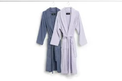 - Mono Bathrobe / badekåbe - M/L - Steel Blue - Steel blue^Hay Clearance