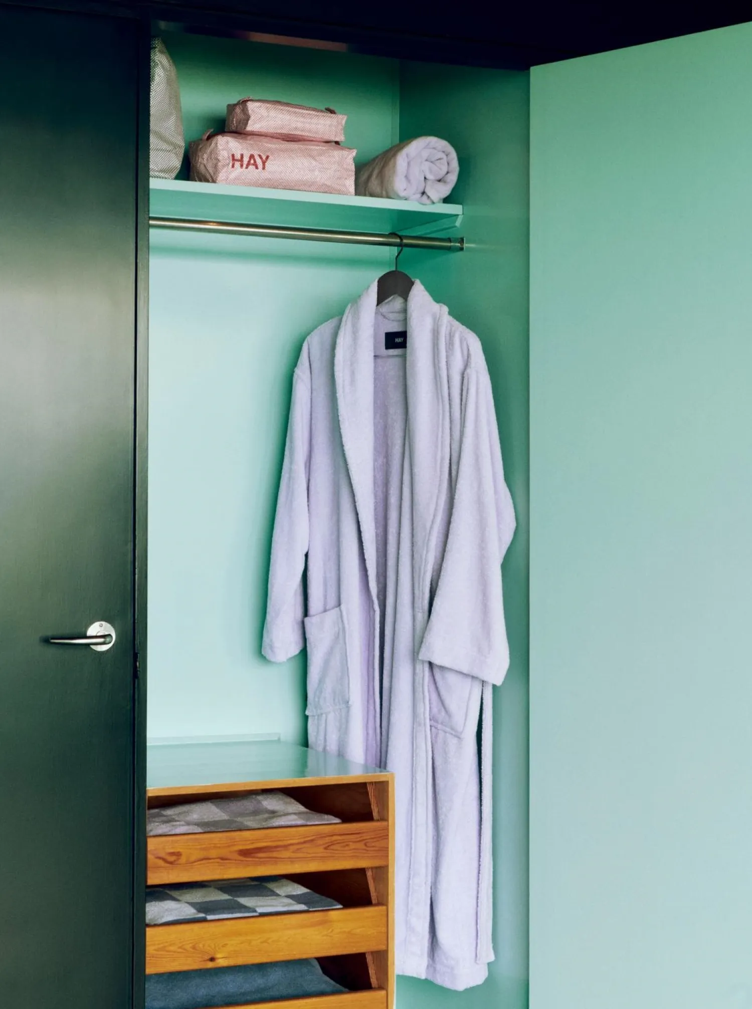 - Mono Bathrobe - M/L - Lavender - Lavender - 1499*Hay Clearance