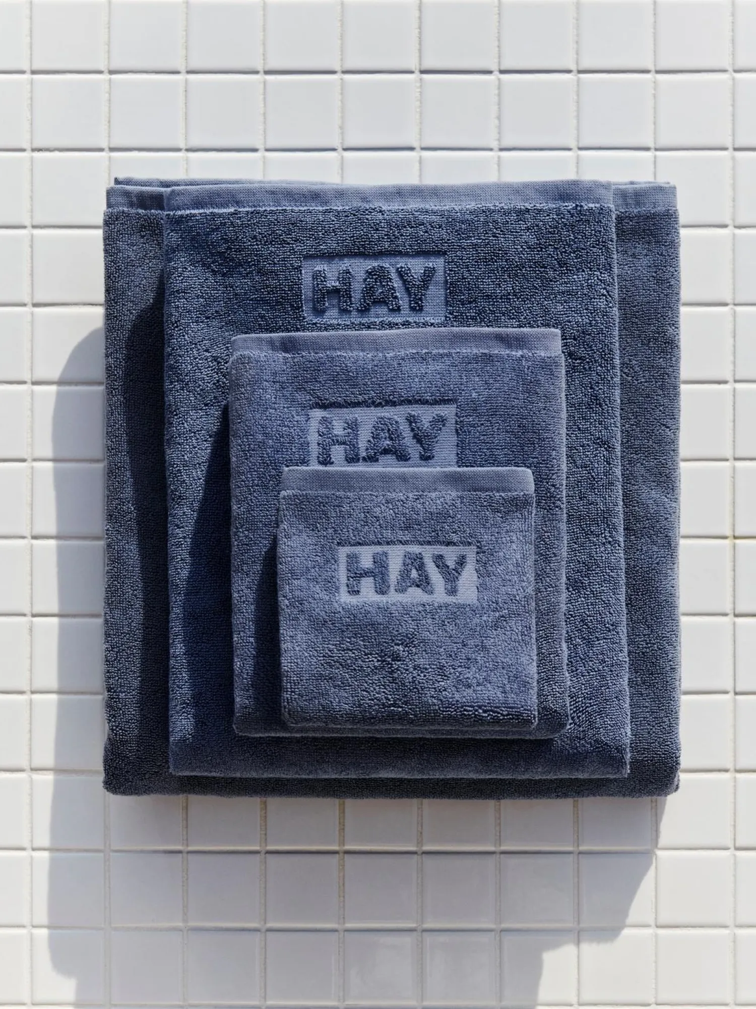 - Mono Wash Cloth (Organic) - W30 x L30 - Steel Blue - Steel blue - 65*Hay Best