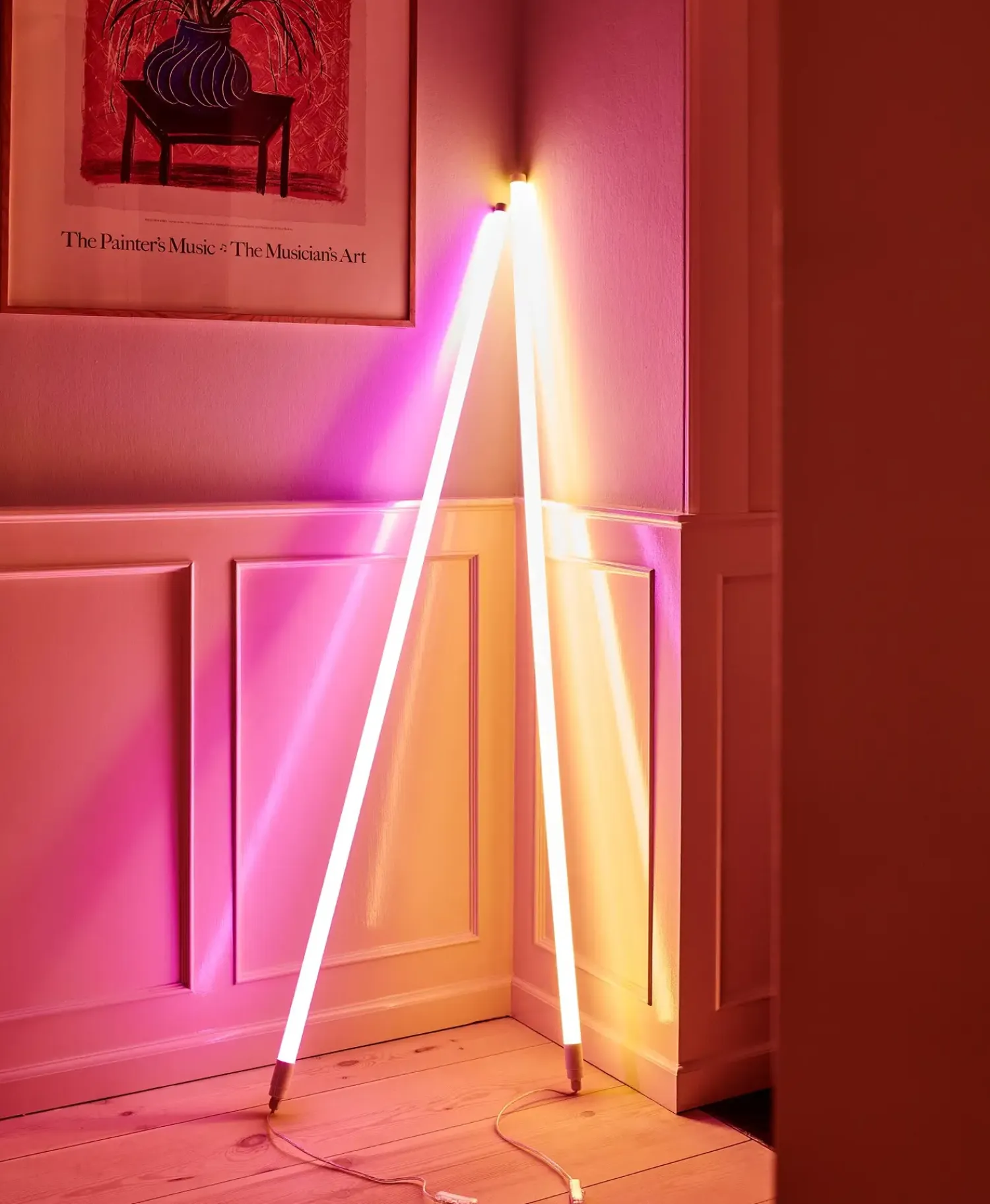- Neon Tube LED - Pink - Neonrør - 150 cm*Hay