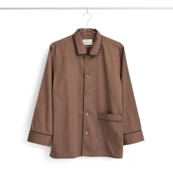 - Outline Pyjama - Langærmet Shirt - M/L - Milk Chocolate*Hay Sale