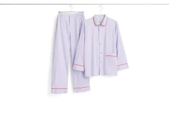 - Outline Pyjama - Langærmet Shirt - S/M - Lavendel*Hay Outlet