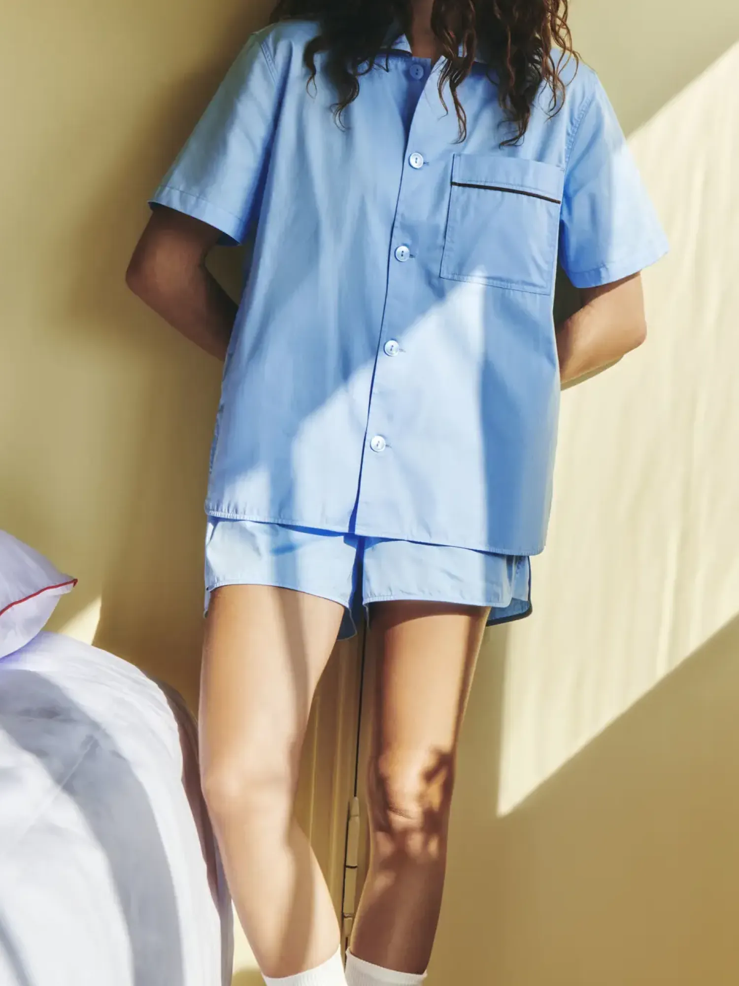 - Outline Pyjama - Shorts - S/M - Soft Blue^Hay Discount