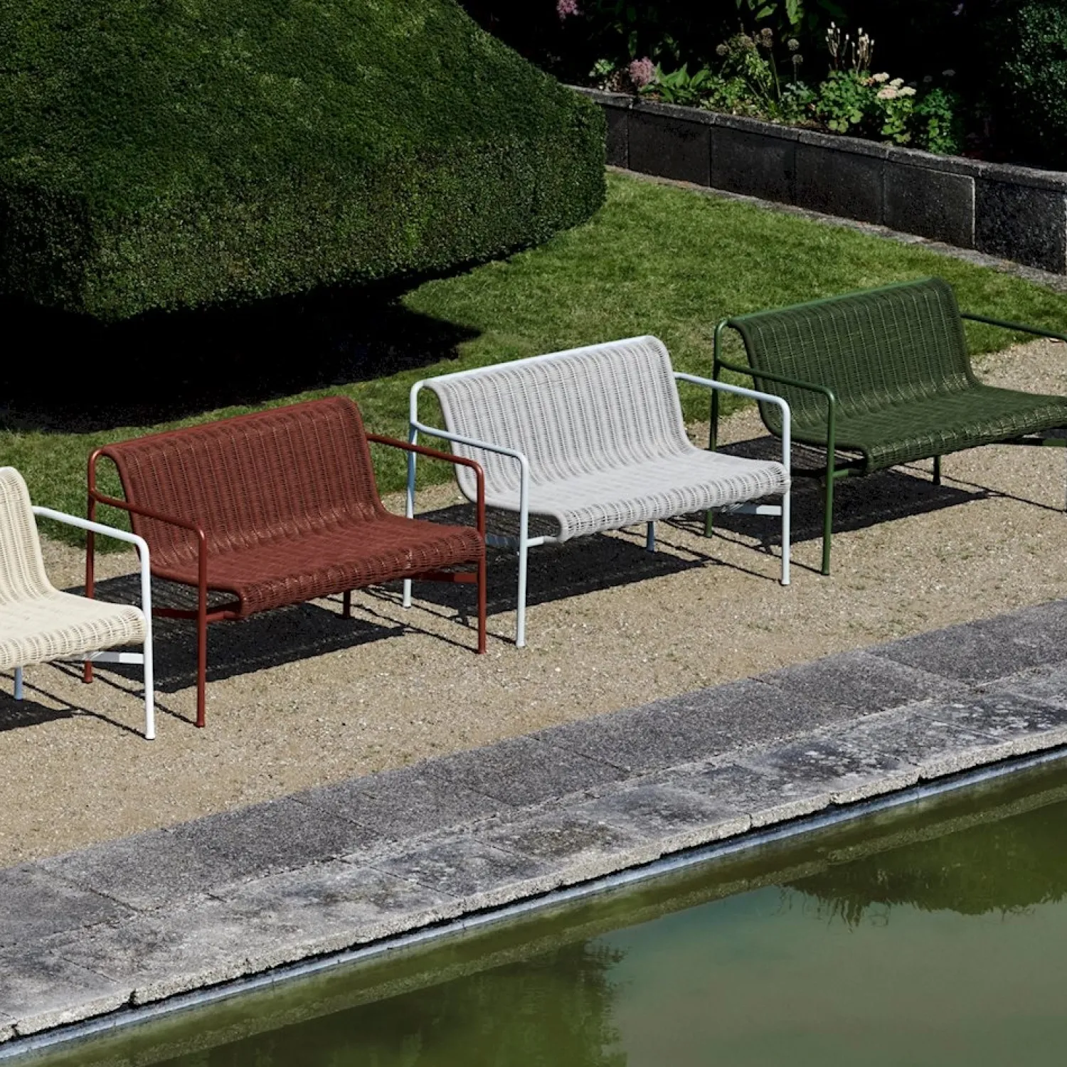 - Palissade Cord Lounge Sofa - Iron red - Rød*Hay