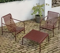 - Palissade hynde Loungestol høj og lav - Rød - Iron red*Hay Best