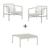 Hay - Palissade sæt - Lounge bord lav + 2 lounge stole lav - Sky grey^ Clearance
