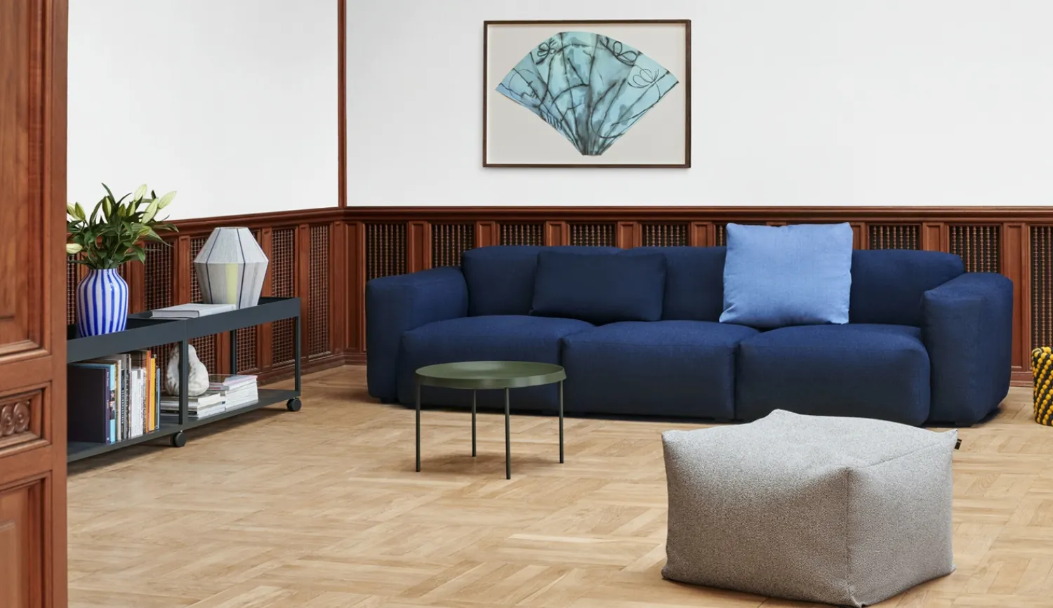 - Puf - Story - Grey - W59 x D59 x H40 cm*Hay Hot