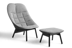 Hay - Puf - Uchiwa - Ottoman - Sort og grå^ New