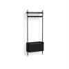 - Reol - Pier System 1061 - 1 kolonne - Sort - 82 X 34 X 209 cm^Hay Outlet