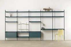 - Reol - Pier System 1061 - 1 kolonne - Sort - 82 X 34 X 209 cm^Hay Outlet