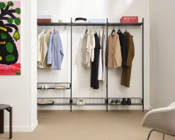 - Reol - Pier System 1002 - 2 kolonner - Sort - 162 X 34 X 209 cm*Hay Sale