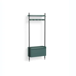 - Reol - Pier System 1061 - 1 kolonne - Blå/Sort - 82 X 34 X 209 cm^Hay Clearance
