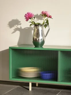 - Reol til Væg med Glaslåger - Colour Cabinet - Mint - Medium, B120 X D39 X H39 cm*Hay Clearance