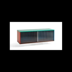 - Reol til Væg med Glaslåger - Colour Cabinet - Multi - Medium^Hay New