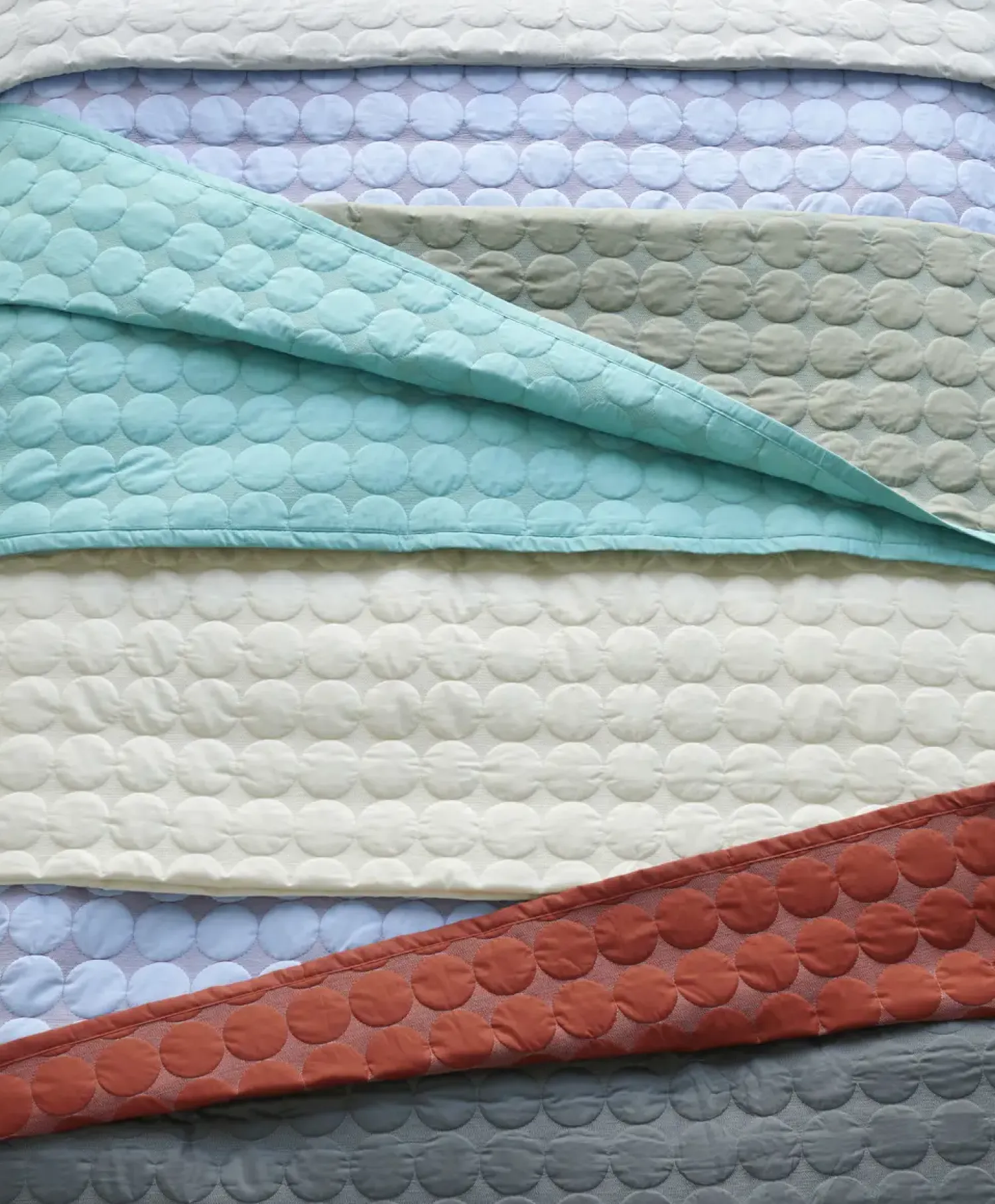 - sengetæppe - Mega Dot - Lyseblåt - Light Blue - 235x245 cm^Hay Hot