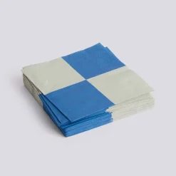 - Servietter - Dinner - 20 stk. 40x40 cm - Grå/blå Tern^Hay Outlet