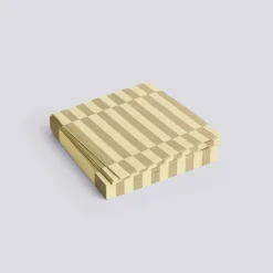 - Servietter - Lunch - 20 stk. 33x33 cm - Sand/Cream Striber^Hay New