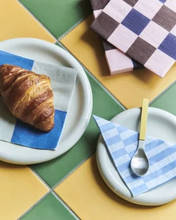 - Servietter - Lunch - 20 stk. 33x33 cm - Sand/Cream Striber^Hay New