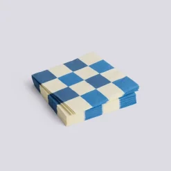 - Servietter - Lunch - 20 stk. 33x33 cm - Off White/blå Tern*Hay Outlet