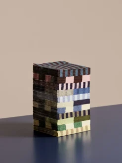 - Servietter - Lunch - 20 stk. 33x33 cm - Off White/grøn/sort Tern^Hay Hot