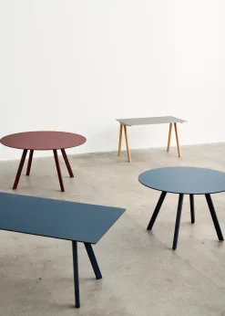 - Skrivebord - CPH90 - Bordplade og Ben i Sort Vandbaseret Lakeret Eg^Hay Online