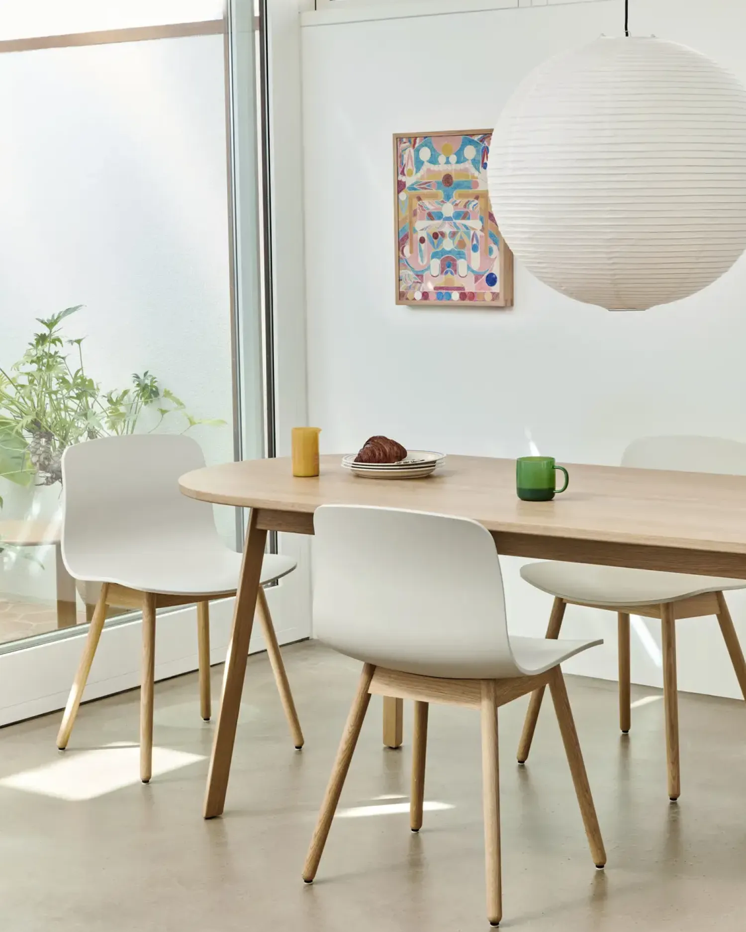 - Spisebordsstol - AAC 12 - About a chair - Hvid 2.0 - Ben: eg/vandbaseret lak*Hay Best