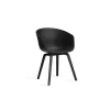 - Spisebordsstol - AAC 22 - About a Chair - Black - sort skal og sorte ben*Hay New