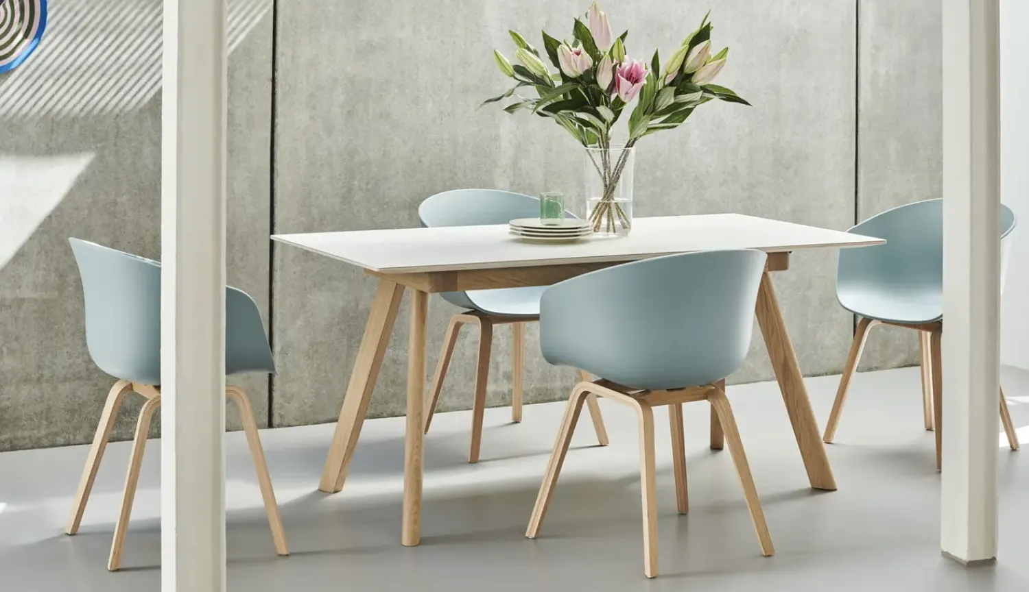 - Spisebordsstol - AAC 22 - About a Chair - Dusty Mint 2.0 - Ben: eg/vandbaseret lak*Hay Outlet