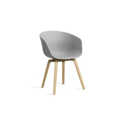 - Spisebordsstol - AAC 22 - About a Chair - Concrete Grey - Ben: Eg med lak^Hay Outlet