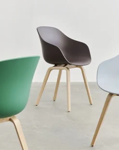 - Spisebordsstol - AAC 222 - About a Chair - Dusty Blue 2.0 - Ben: eg/vandbaseret lak*Hay Discount