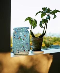 - Splash Vase - Roll Neck, M - White dot*Hay Hot