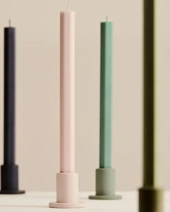 - Stearinlys - Square - Sæt med 4 stk. - Pastel^Hay Discount