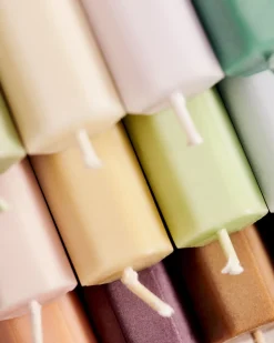 - Stearinlys - Square - Sæt med 4 stk. - Dark^Hay Clearance