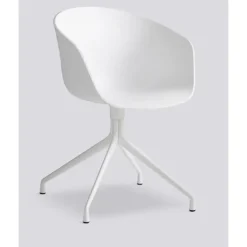 - Stol - AAC20 - About a Chair - hvid med hvide ben og drejestel*Hay Discount