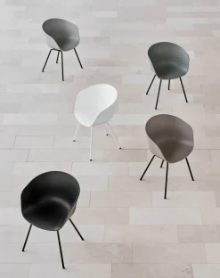 - Stol AAC26 - Soft sort med sorte ben - about a chair AAC 26^Hay Discount