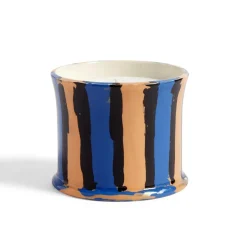 - Stripe Scented Candle, Mint Leaf*Hay