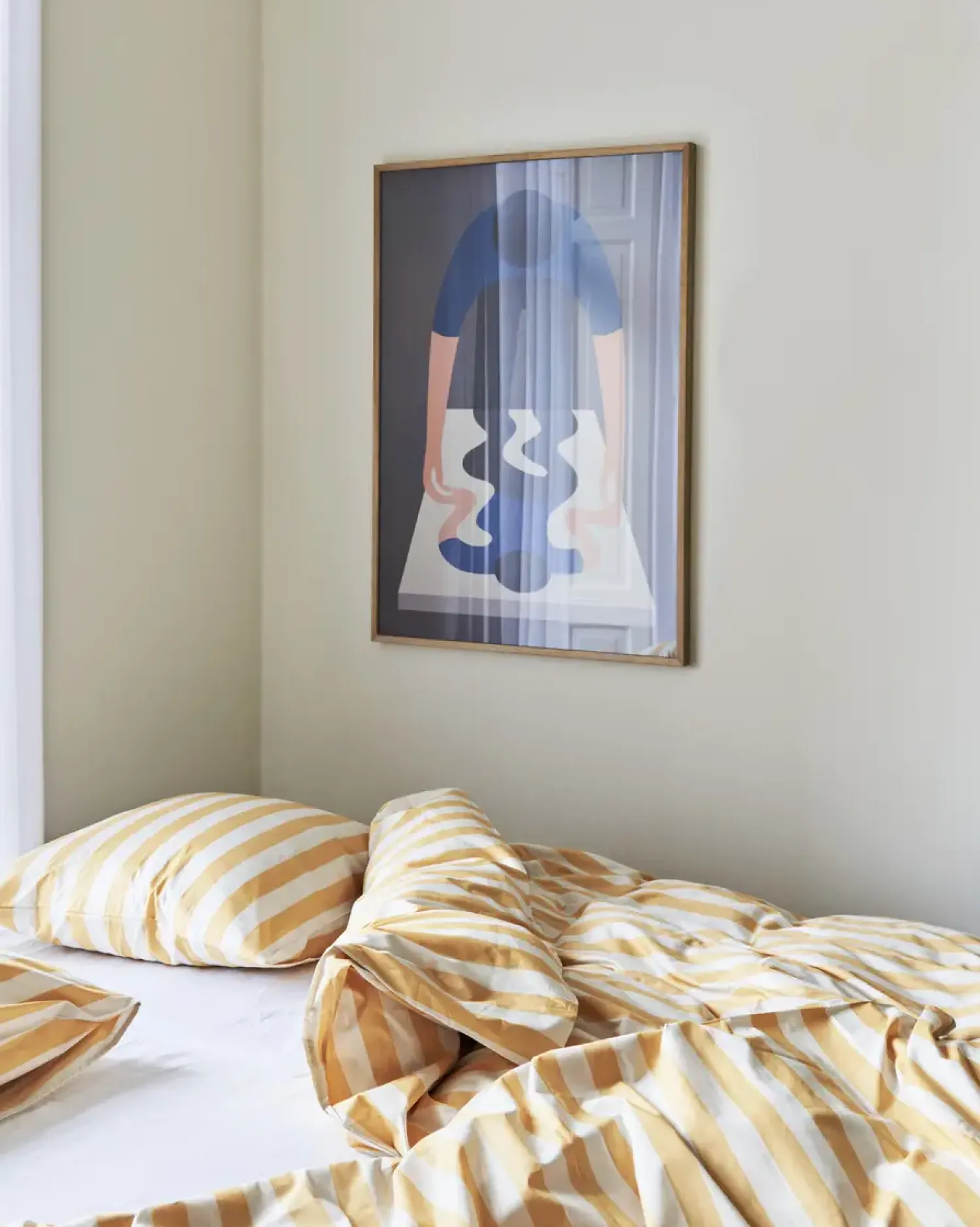 - Été Bed Linen - Dynebetræk - varm gul (140 x 200 cm)*Hay