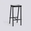 - Taburete 8 Bar Stool - Black - Black Lacquered Oak Veneer Seat - Høj model 75 cm*Hay Hot
